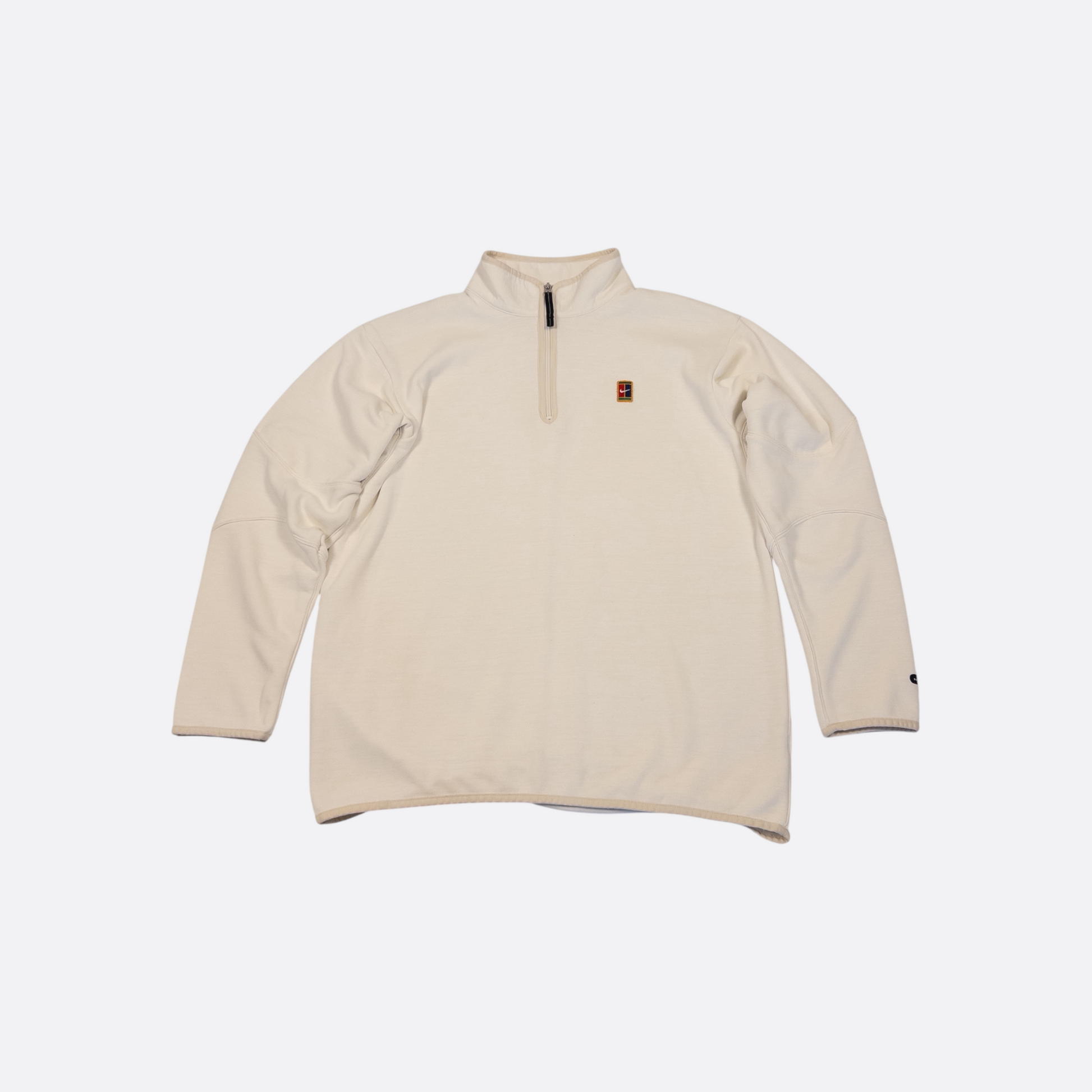 Half-Zip Sweater Weiß M