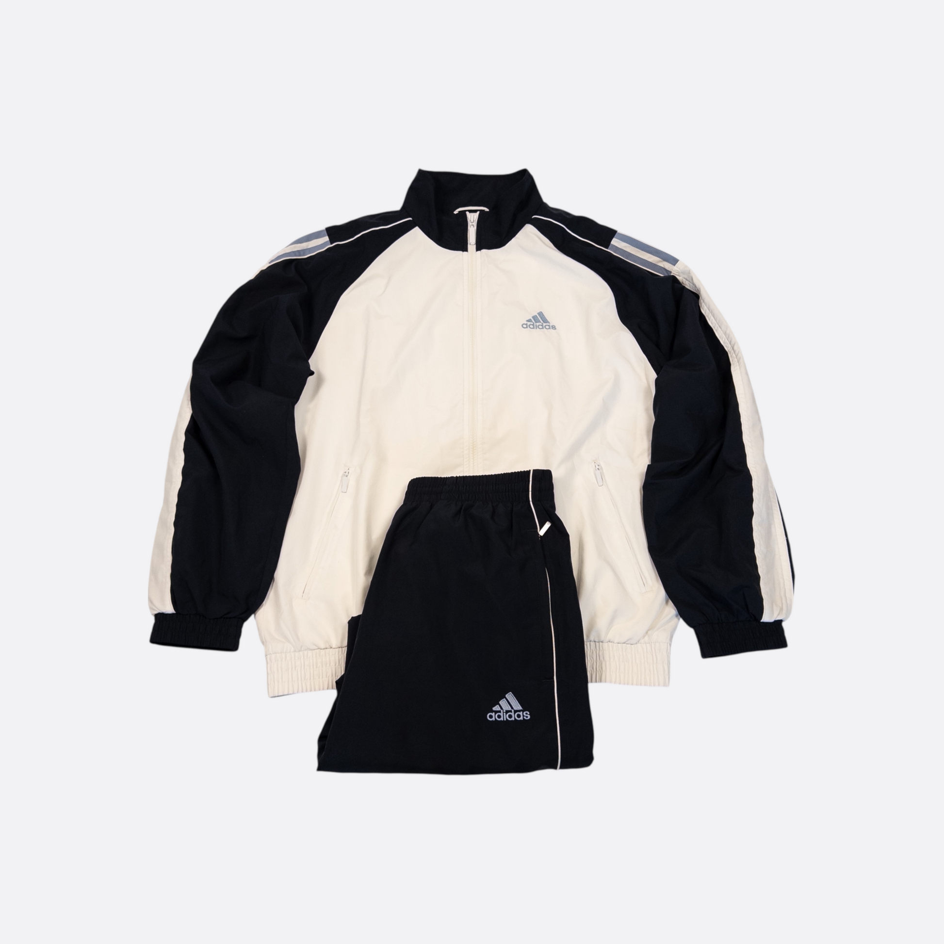 Trainingsanzug Weiß/Schwarz L