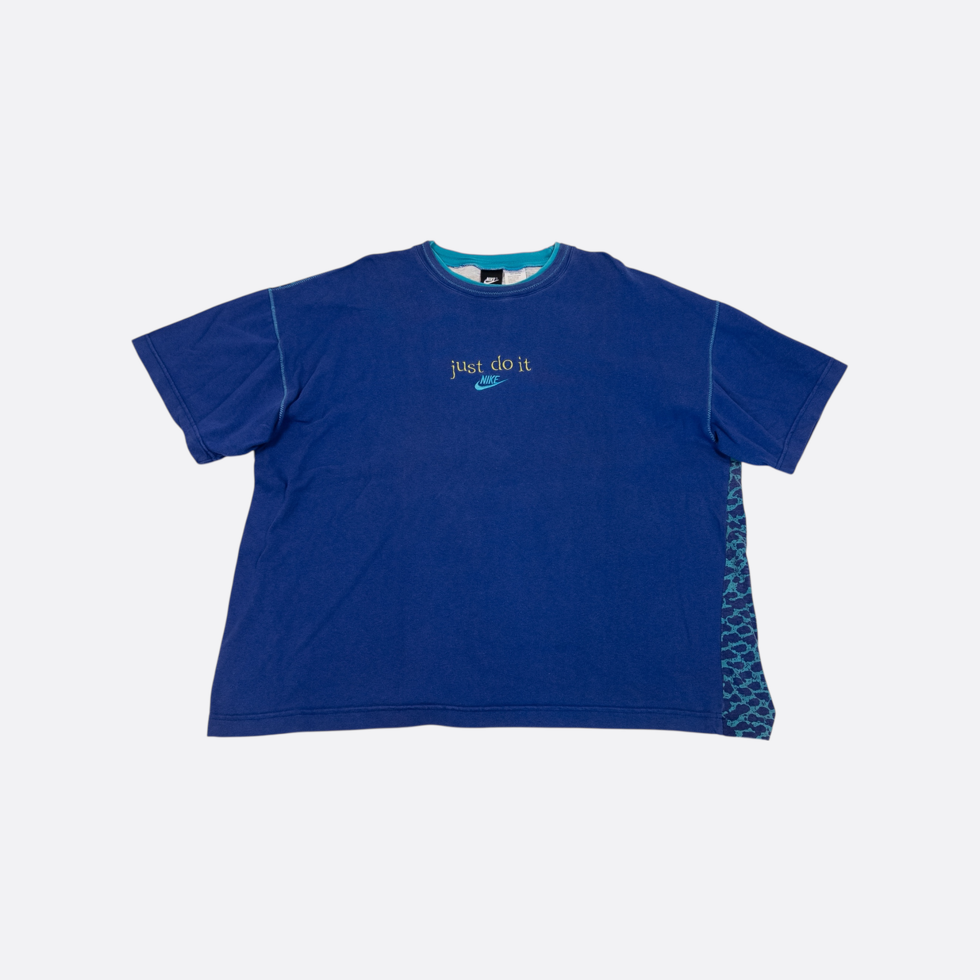 T-Shirt Blau/Lila XL