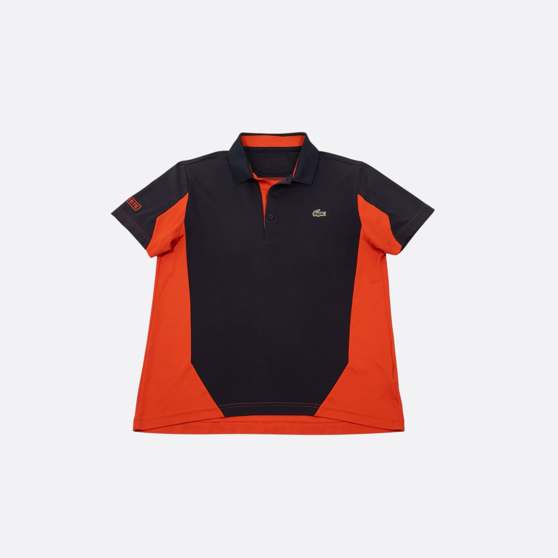 Polo-Shirt Blau/Rot M