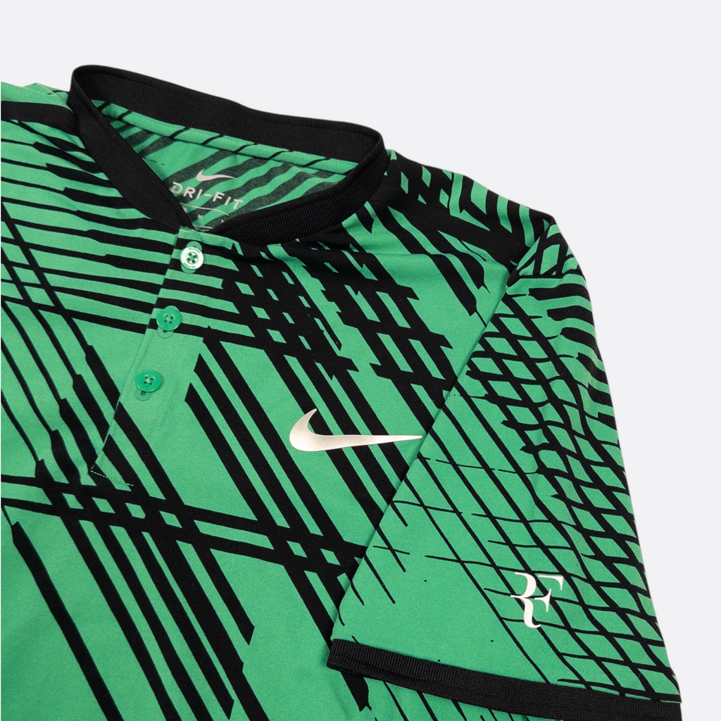 Polo-Shirt Grün/Schwarz M