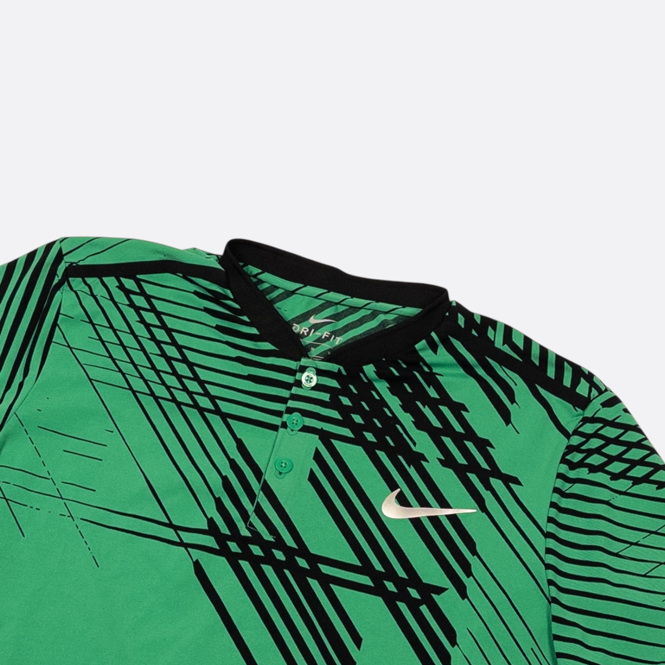 Polo-Shirt Grün/Schwarz M