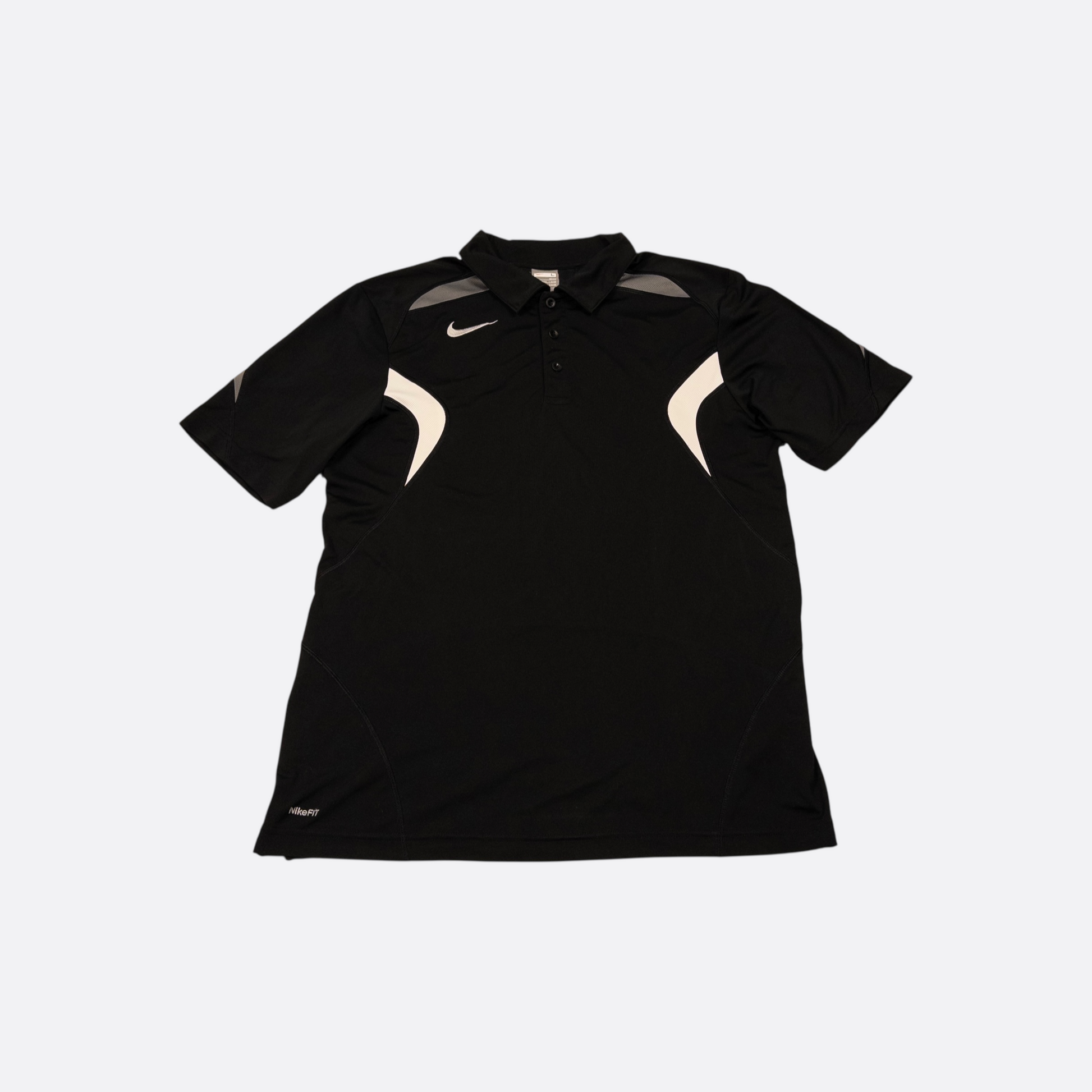 Polo-Shirt Schwarz L