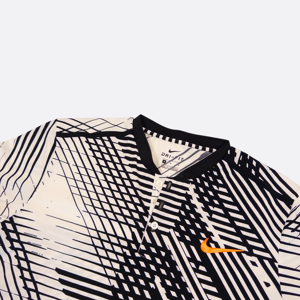 Polo-Shirt Weiß/Schwarz M