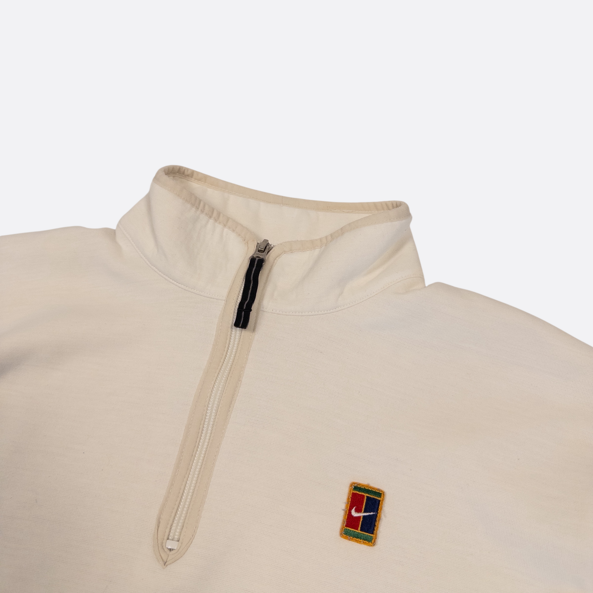 Half-Zip Sweater Weiß M