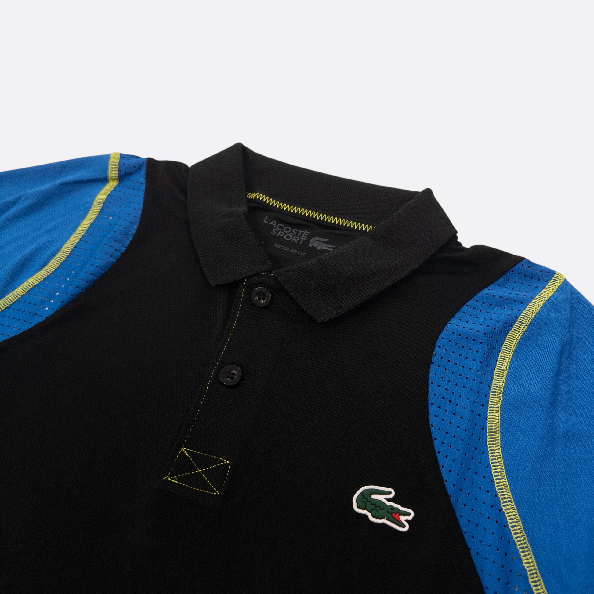 Polo-Shirt Schwarz/Blau M