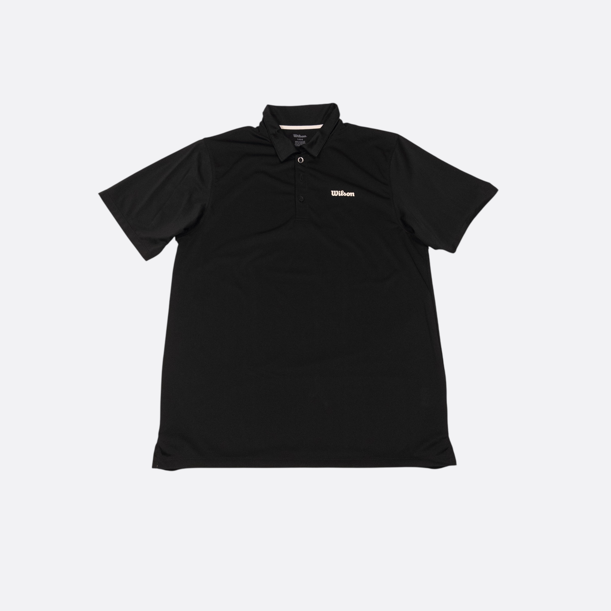 Polo-Shirt Schwarz L