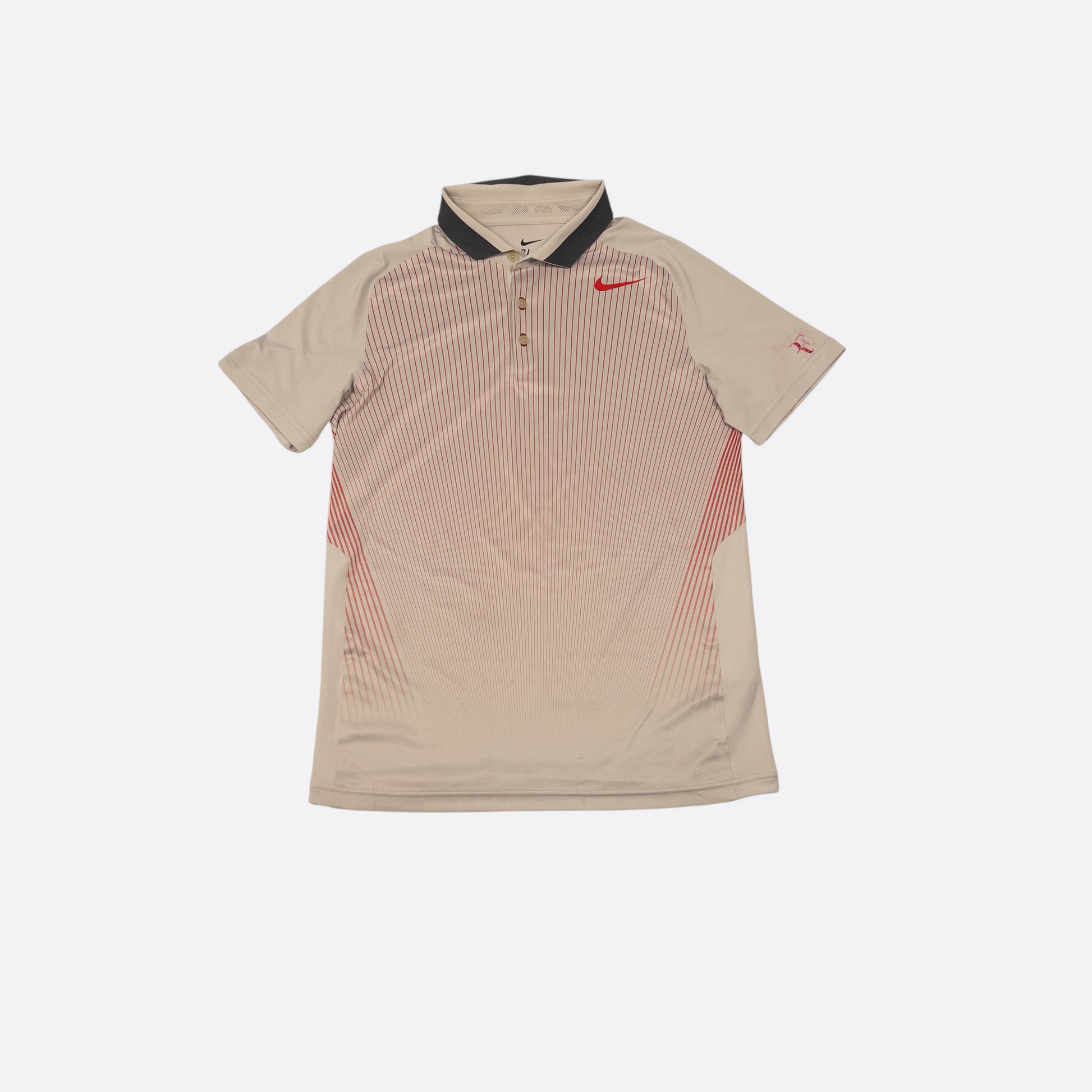 Polo-Shirt Grau/Rot S