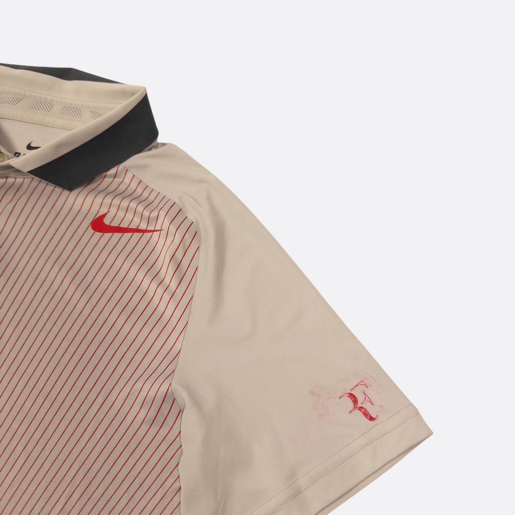 Polo-Shirt Grau/Rot S