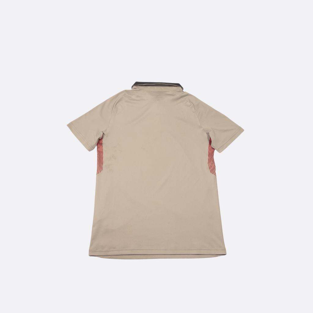 Polo-Shirt Grau/Rot S